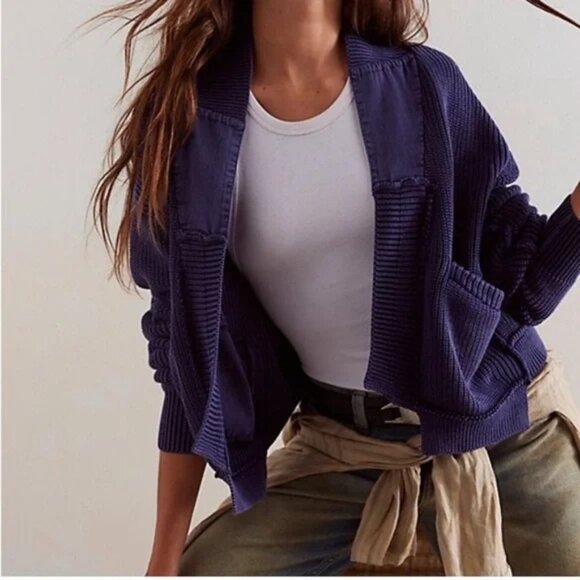 NWOT Free People Worn Through Surplus Cardi size- MEDIUM - Picture 3 of 5